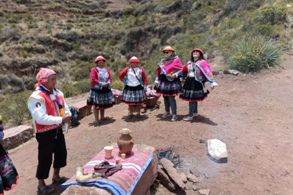 Ceremonia Andina en Perú